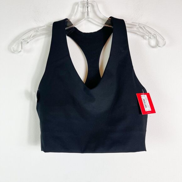 Spanx NWT 50219 Black Longline Medium Impact Sports Bra Size S (73) - Picture 2 of 7